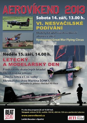 Aerovíkend 2013 - plakát (autor: Jan Černý) Aerovíkend 2013 - plakát (autor: Jan Černý)