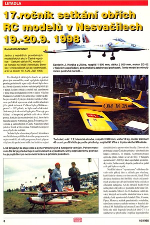 Setkání obřích modelů, MHM 10/1998 Setkání obřích modelů, MHM 10/1998