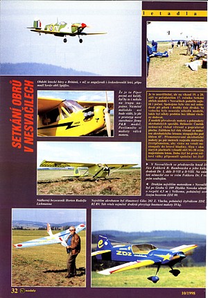 Setkání obřích modelů, RCM 10/1998 Setkání obřích modelů, RCM 10/1998