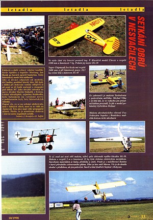Setkání obřích modelů, RCM 10/1998 Setkání obřích modelů, RCM 10/1998